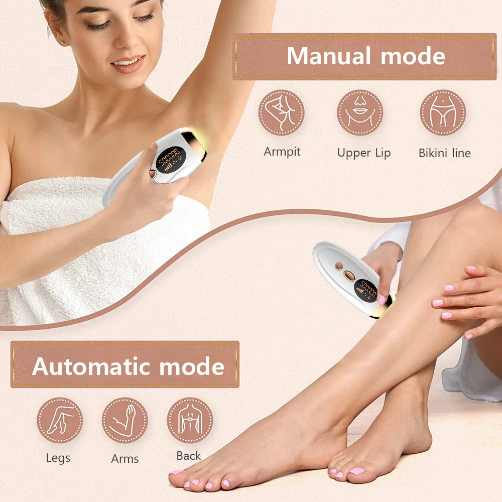 Portabler IPL Laser Epilator 999999 Blitzen - schmerzlos, Permanent Haarentferner - HIMMLICH.DE