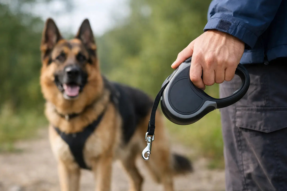 Automatische Leine für große Hunde richtig wählen