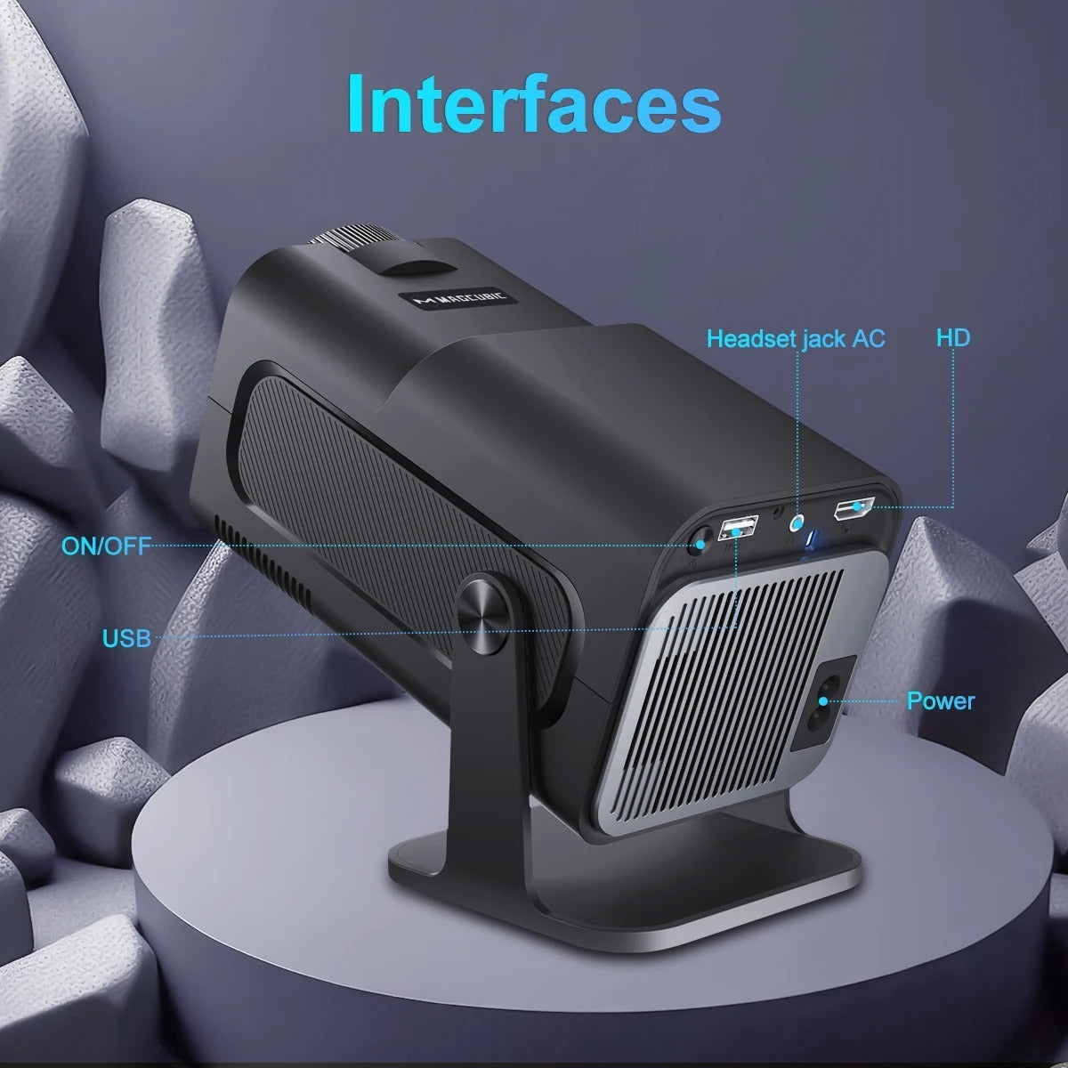 Beamer Small Projector Projektor 4K Wireless WiFi Smart 5G Projector - HIMMLICH.DE