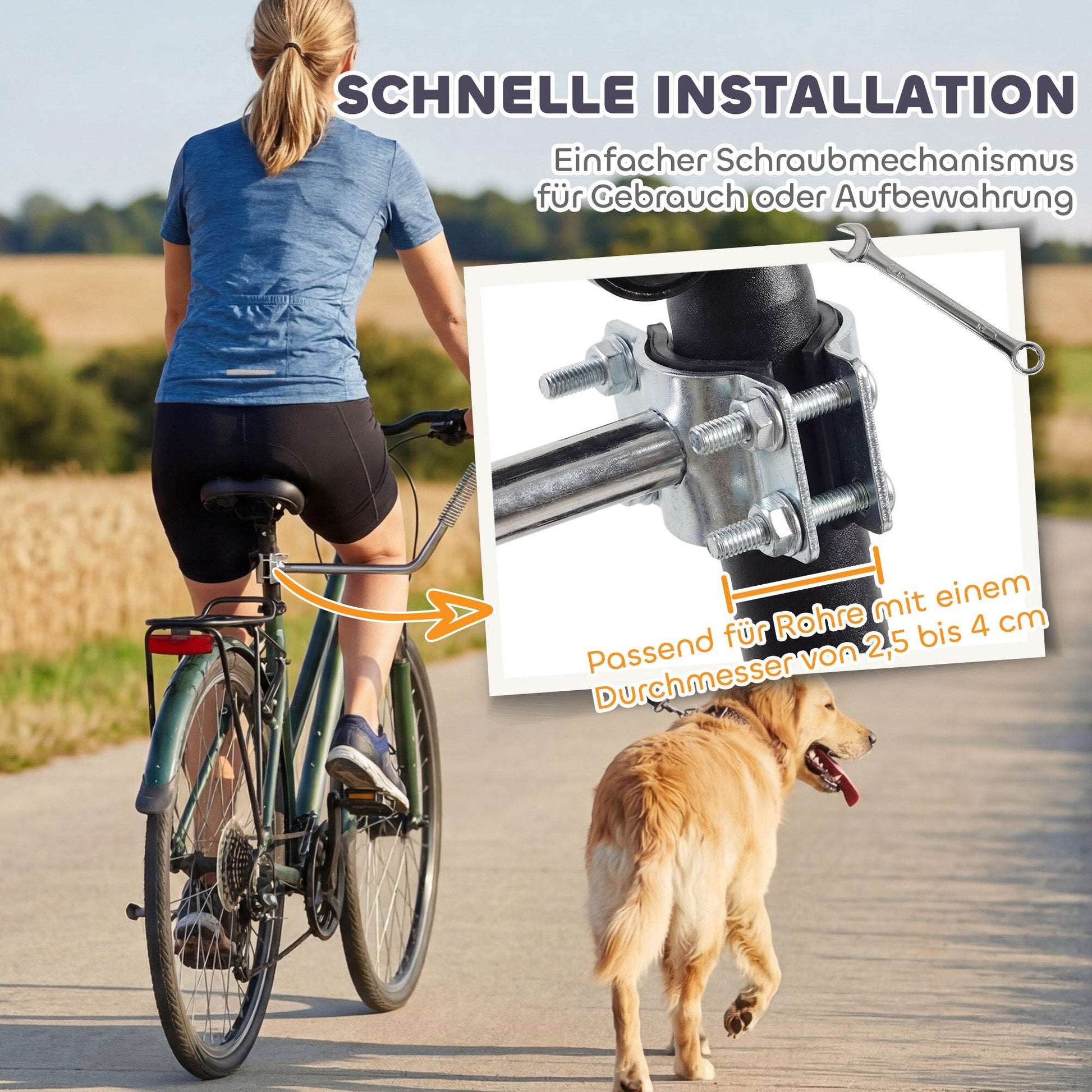 Fahrradleine für Hunde - HIMMLICH.DEhundeleine