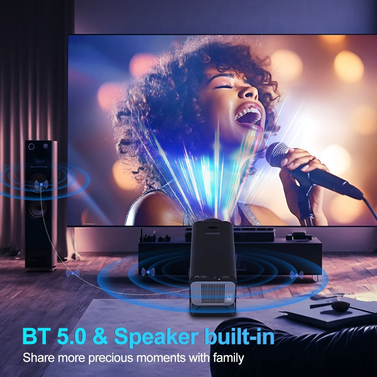 Beamer Small Projector Projektor 4K Wireless WiFi Smart 5G Projector - HIMMLICH.DE