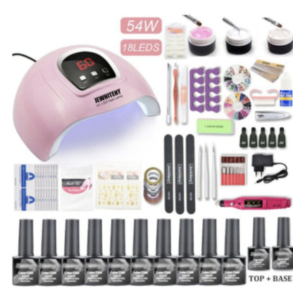 80W Nail Phototherapy Machine Set Maniküreset - HIMMLICH.DE