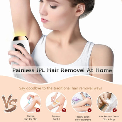 Portabler IPL Laser Epilator 999999 Blitzen - schmerzlos, Permanent Haarentferner - HIMMLICH.DE